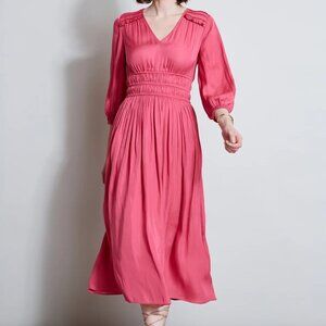 XL Tahari maxi long-sleeved flowy pink dress, XL
